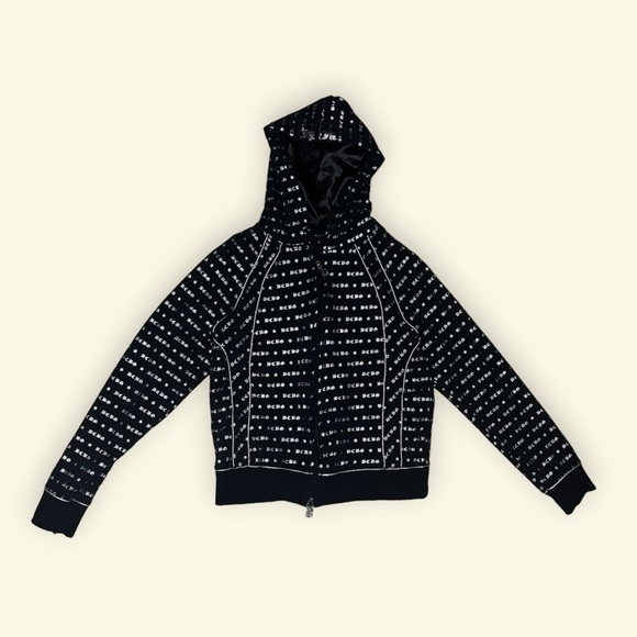 Y2K Black Jacket Zip up - Picture 2 of 6